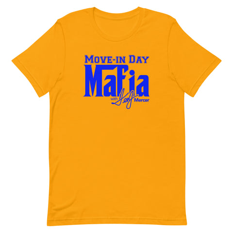 Move-In Day Mafia Unisex T-shirt (Gold/Blue)