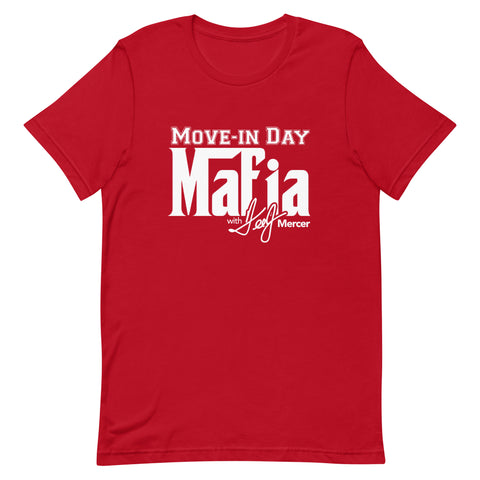 Move-In Day Mafia Unisex T-shirt (Red/White)